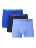 Polo Ralph Lauren Contrast Waistband Trunks, Pack of 3, Blue