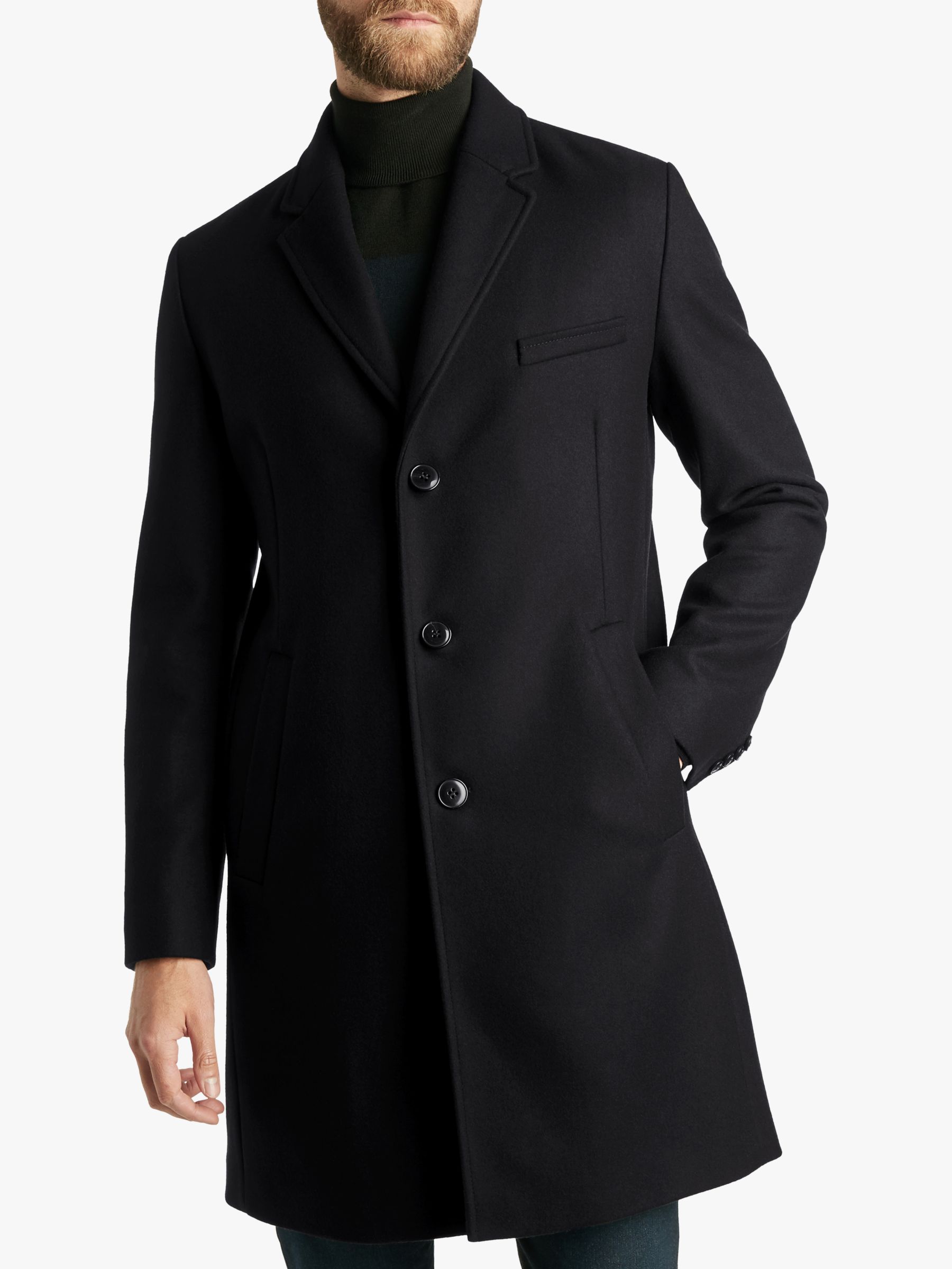 hugo boss coat black