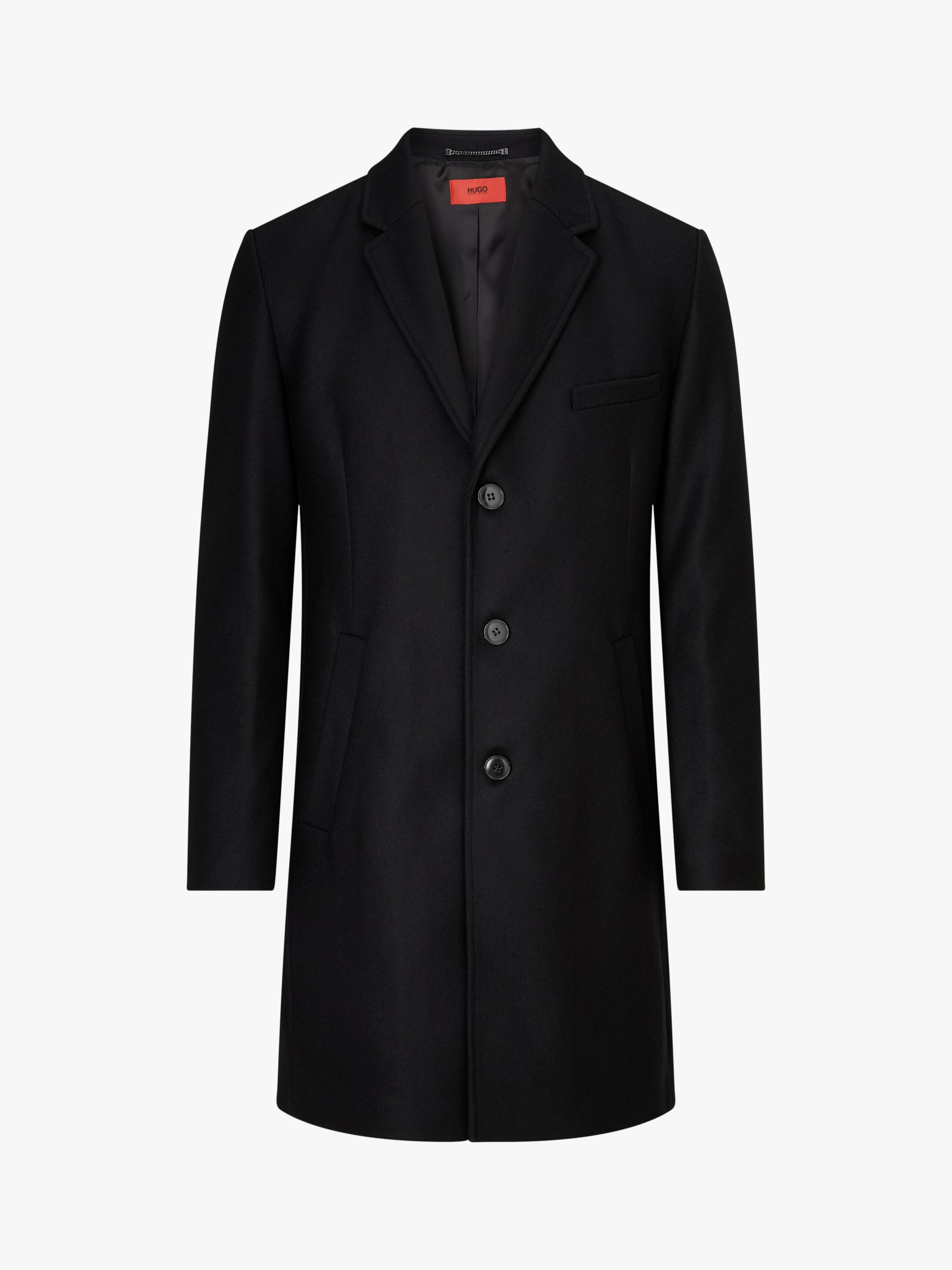 hugo boss black overcoat