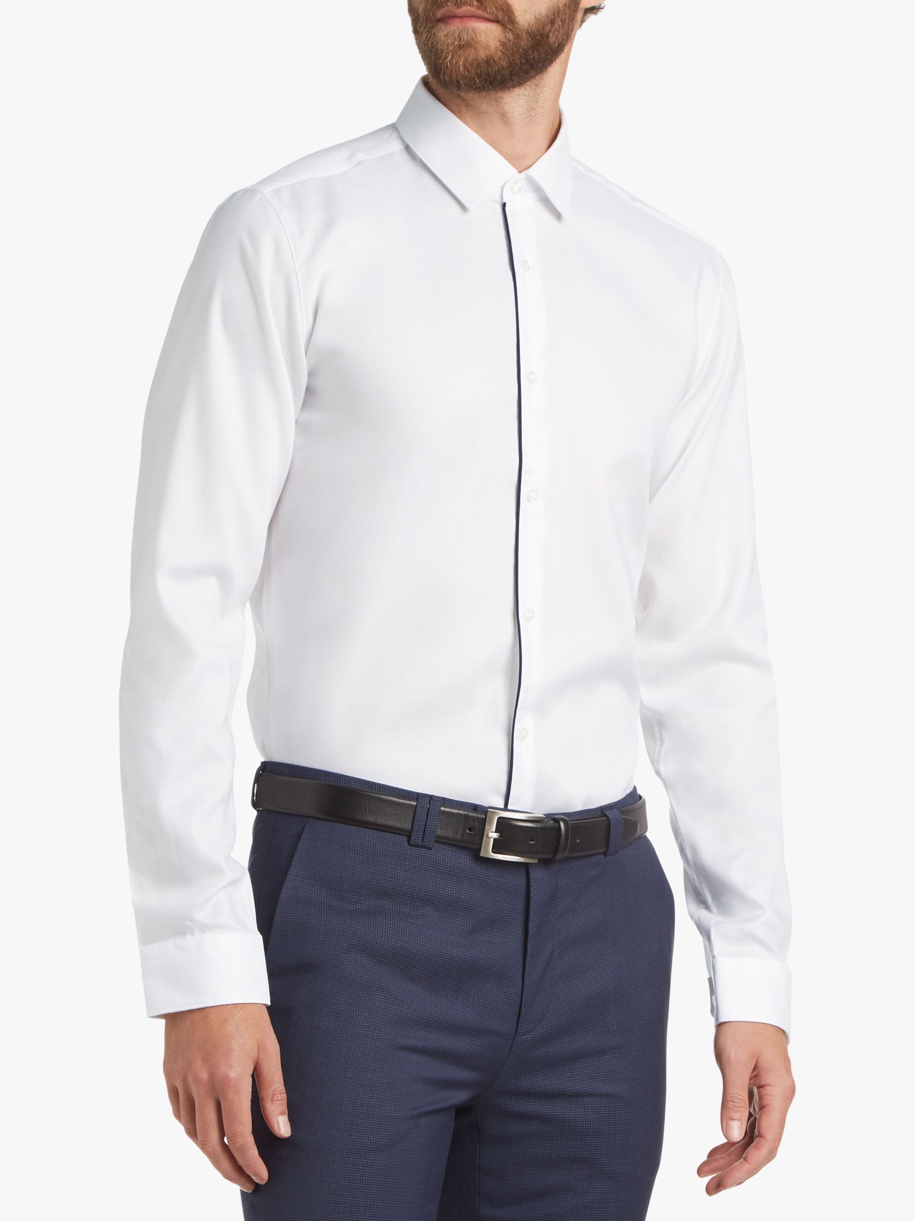 hugo boss fitted shirts