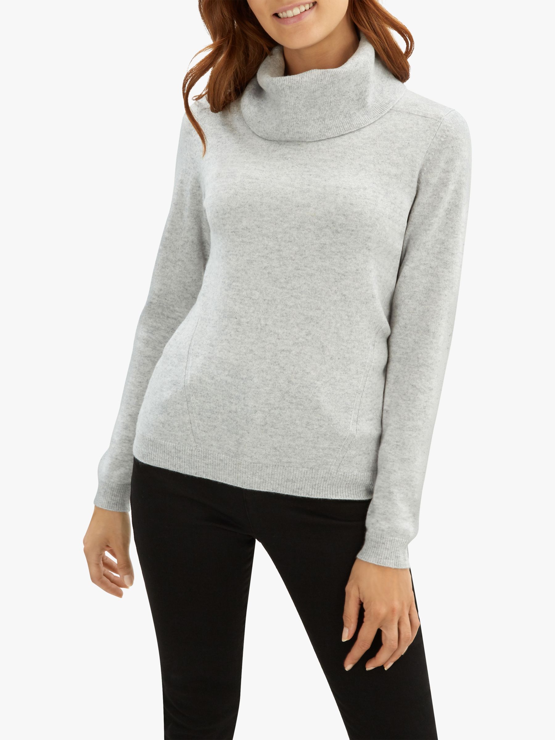 cowl neck sports jumper