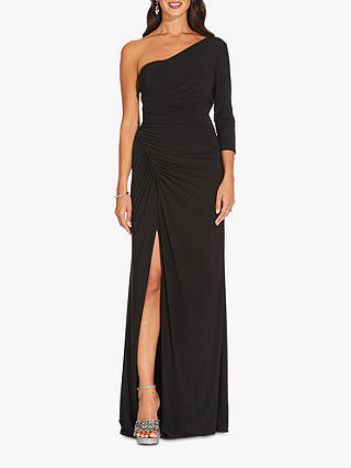 Adrianna Papell Jersey Long Dress, Black