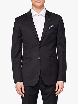 Ted Baker Timzon Wool Tailored Suit Jacket, Black