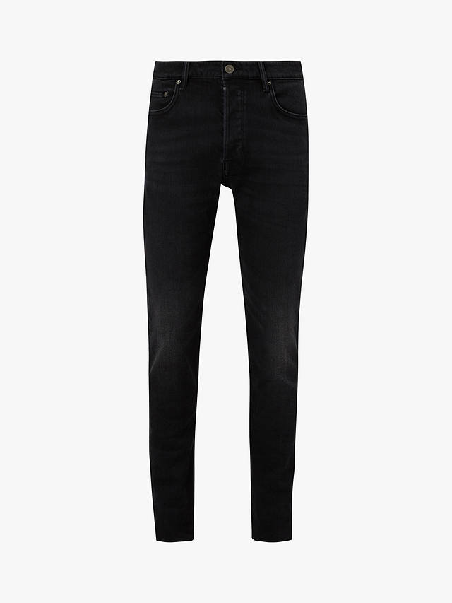 AllSaints Rex Straight Skinny Fit Jeans, Washed Black