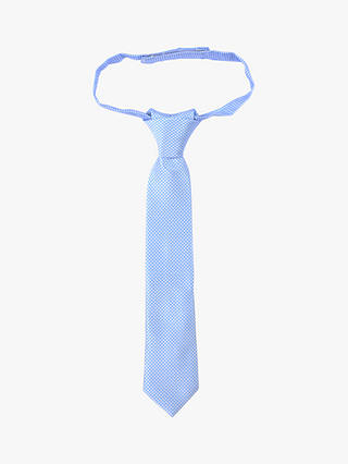 John Lewis & Partners Heirloom Collection Boys' Puppy Tooth Tie, Blue