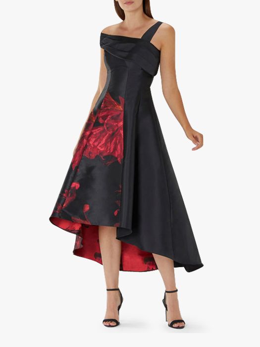 Coast Kallie Floral Maxi Dress, Black 