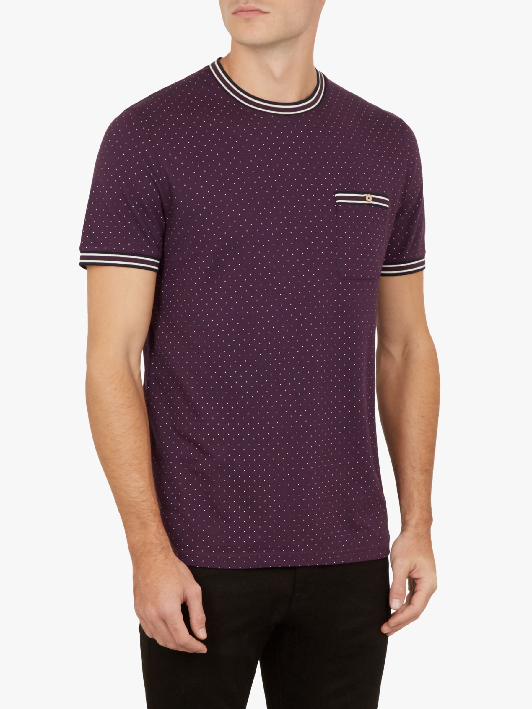 Ted Baker Glaad Print T-Shirt, Purple