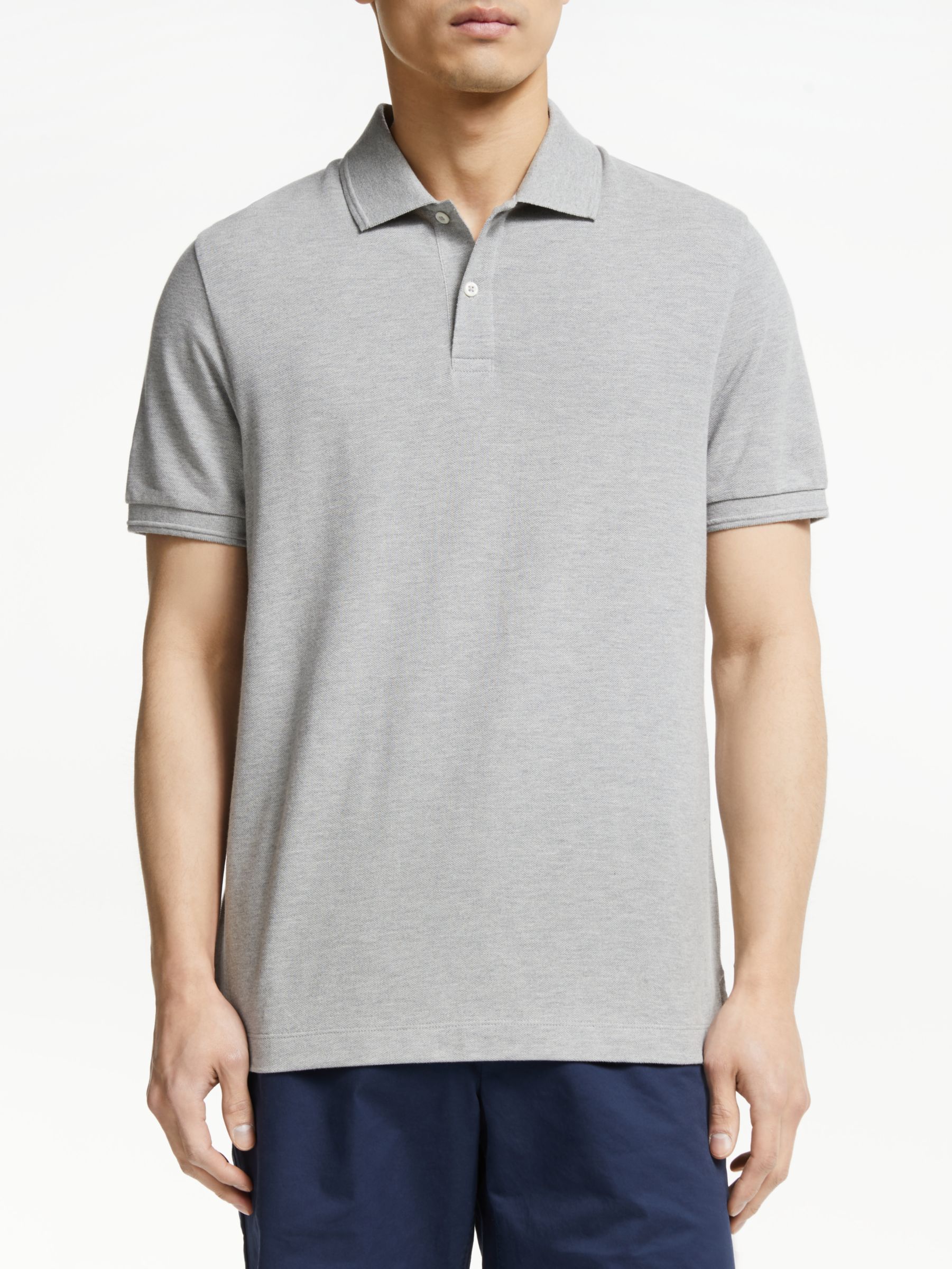 mens grey polo shirt