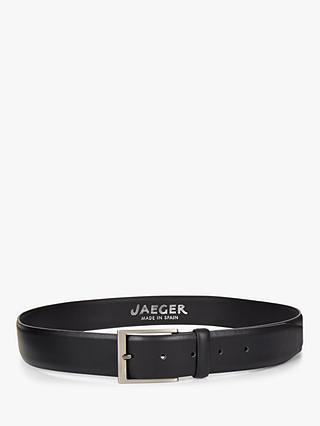 Jaeger Smooth Leather Belt, Black