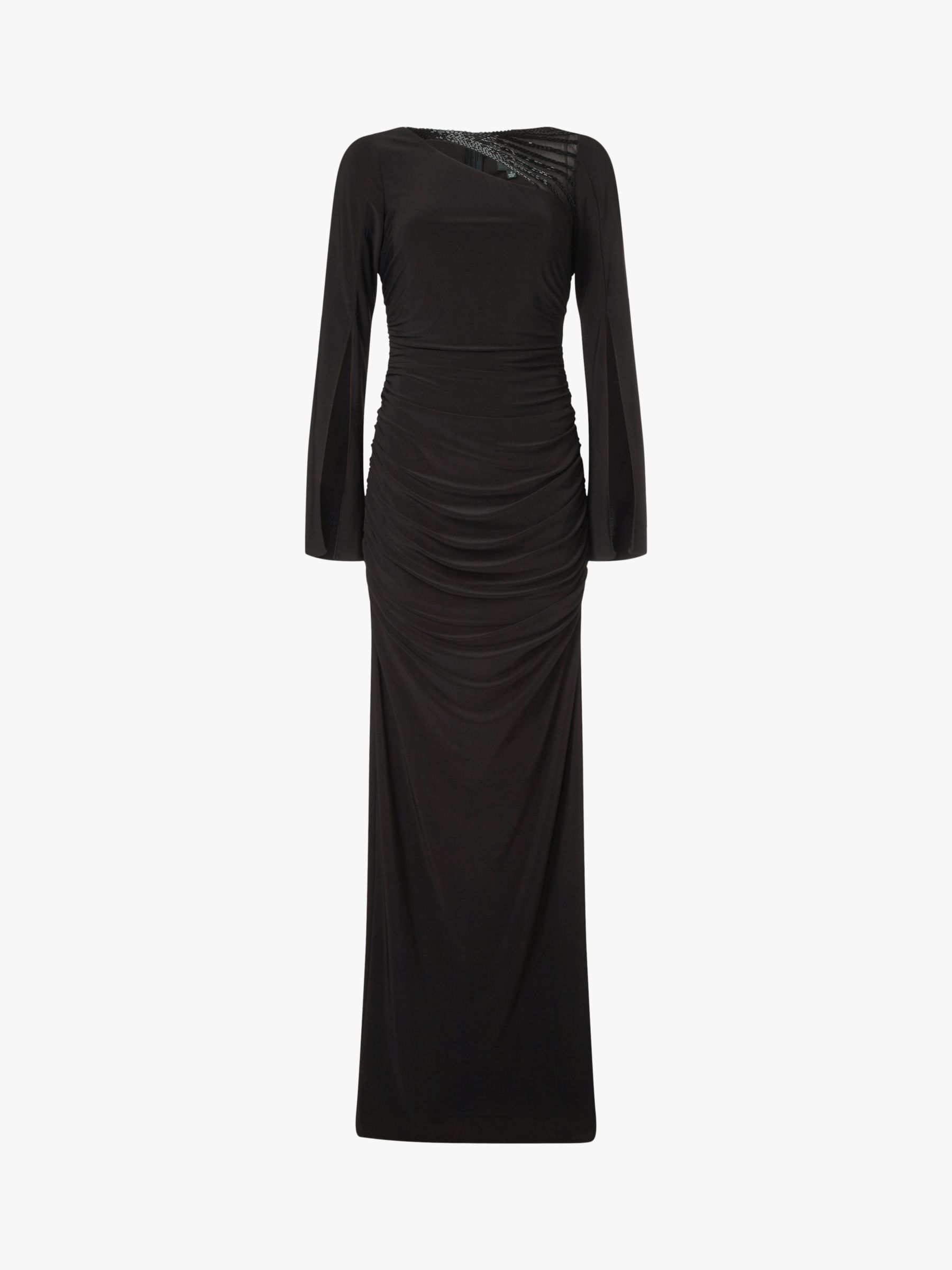 Adrianna Papell Petite Long Dress, Black