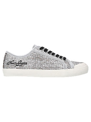Kurt Geiger London Levvy Fab Lace Up Trainers, Silver