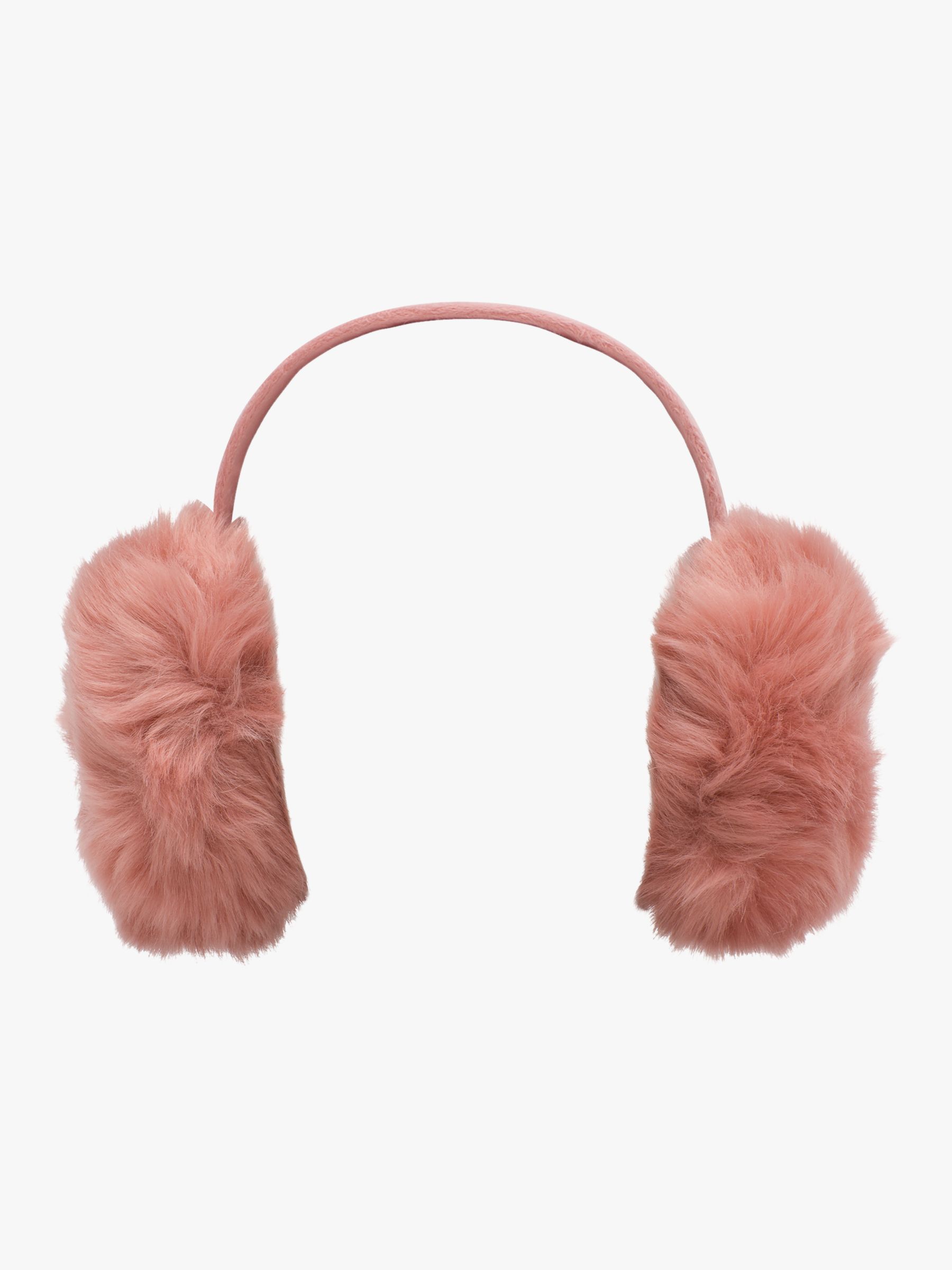 French Connection Faux Fur Ear Muffs Dusty Pink At John Lewis And Partners