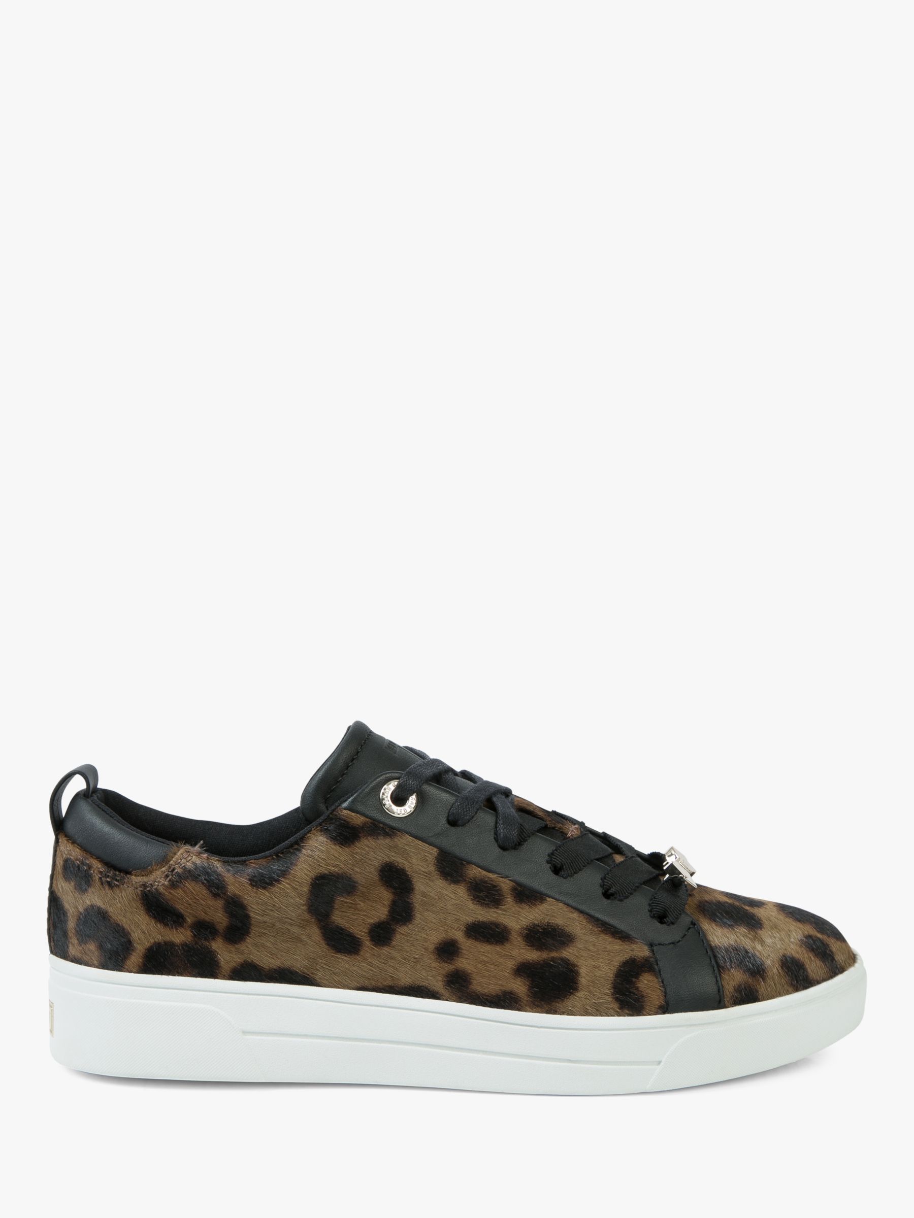 Ted Baker Elzseel Lace Up Trainers, Leopard Leather
