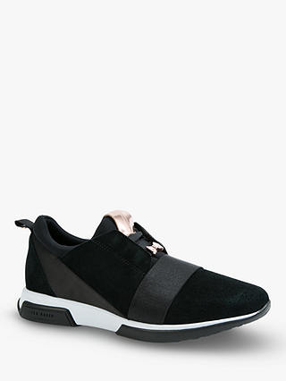 Ted Baker Cepas 2 Lace Up Trainers, Black Suede