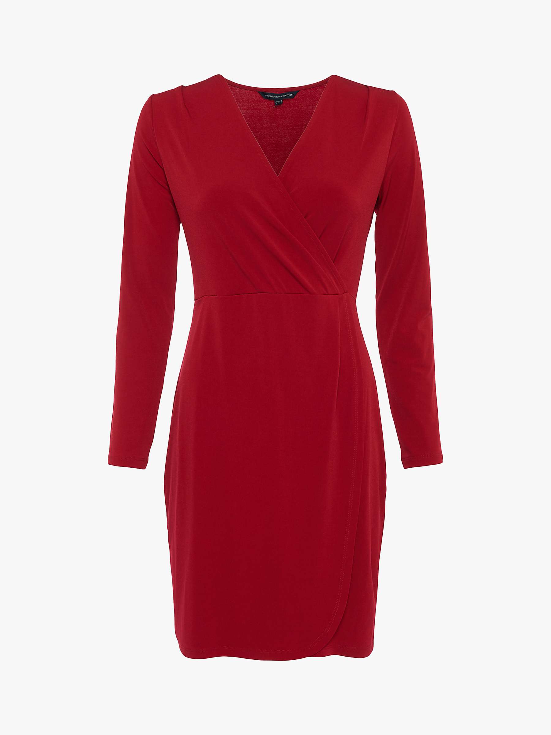 Buy French Connection Slinky Long Sleeve Wrap Dress Online at johnlewis.com