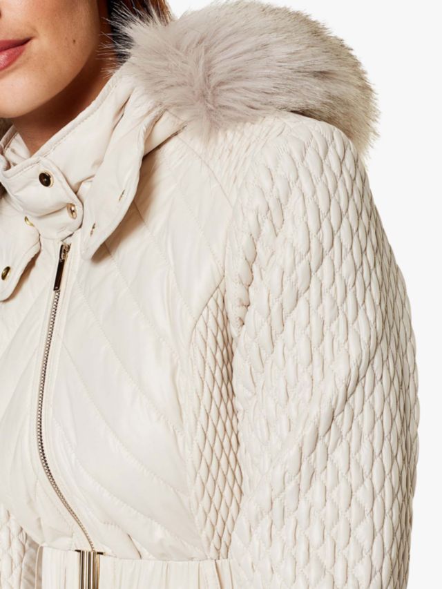 Karen millen sale quilted coat