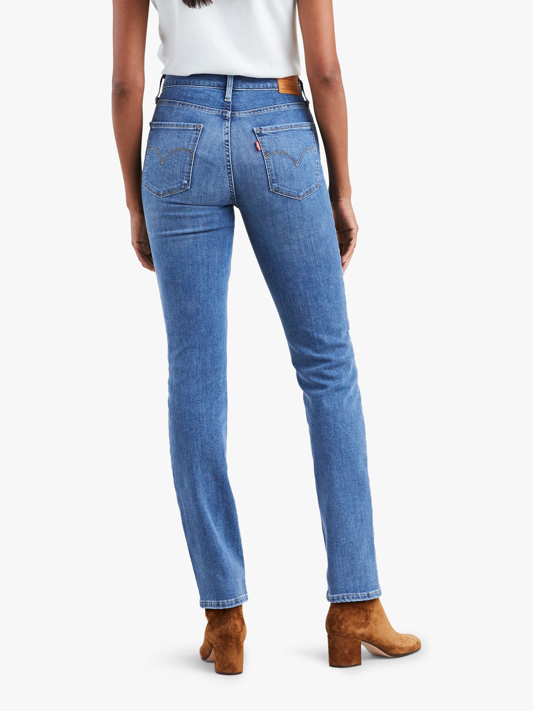 levi's 724 high rise straight jeans second thought