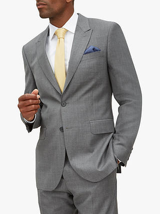 Jaeger Mouline Weave Regular Fit Suit Jacket, Grey