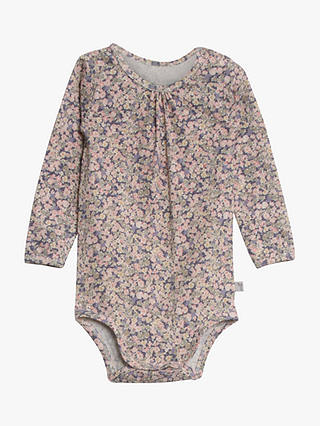 WHEAT Baby Floral Bodysuit, Soft Lavender