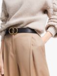 John Lewis Olivia Double O Detail Leather Jeans Belt