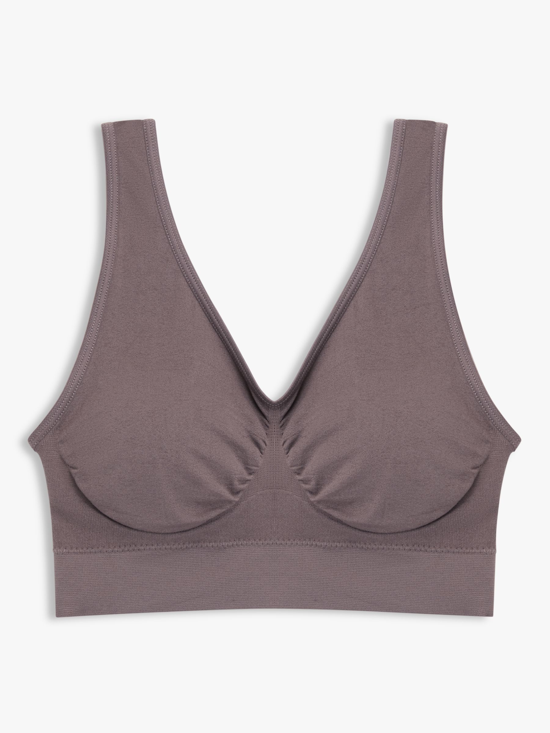 AND/OR by John Lewis Taylor Lace Plunge Bra Front Fastening Grey