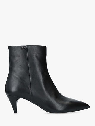 MICHAEL Michael Kors Blaine Flex Kitten Heel Ankle Boots, Black Leather