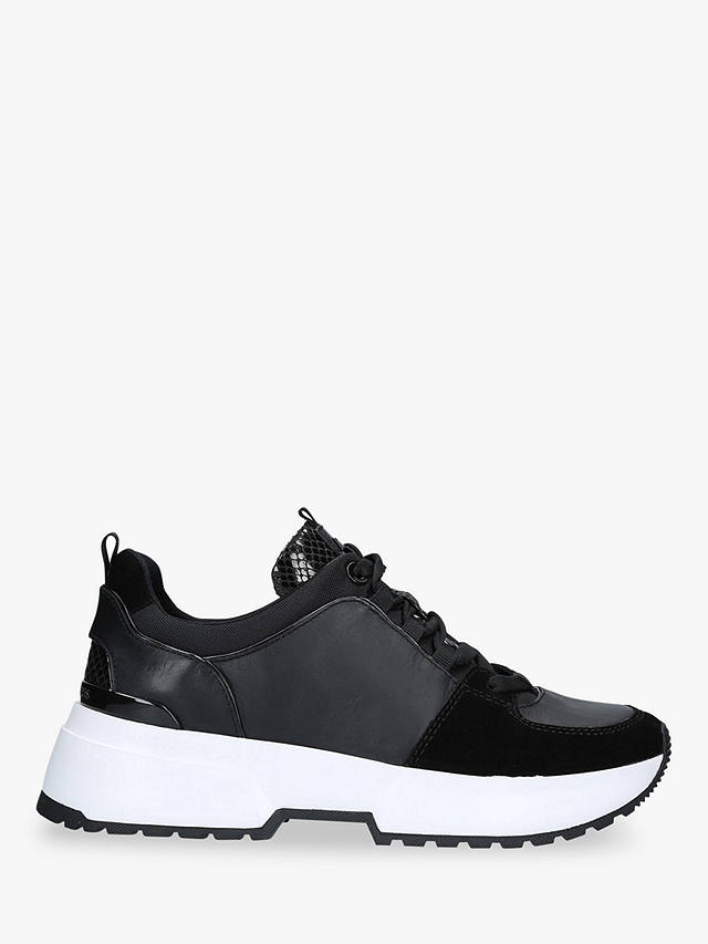MICHAEL Michael Kors Cosmo Lace Up Trainers, Black at John Lewis & Partners
