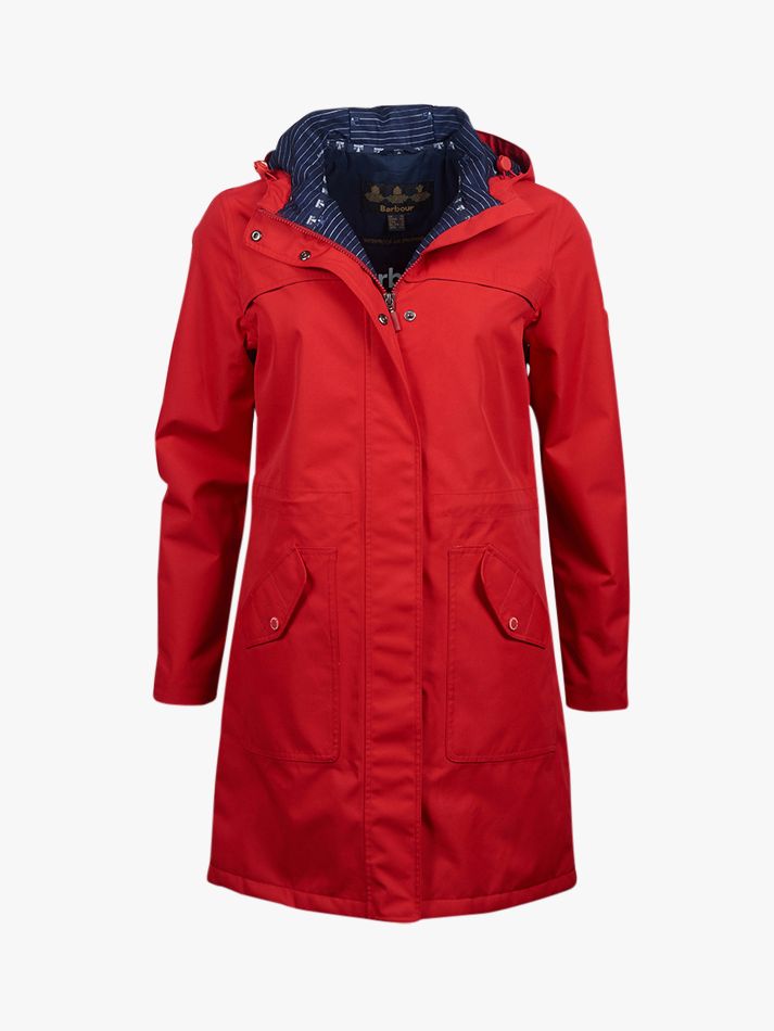 barbour seafield waterproof jacket red
