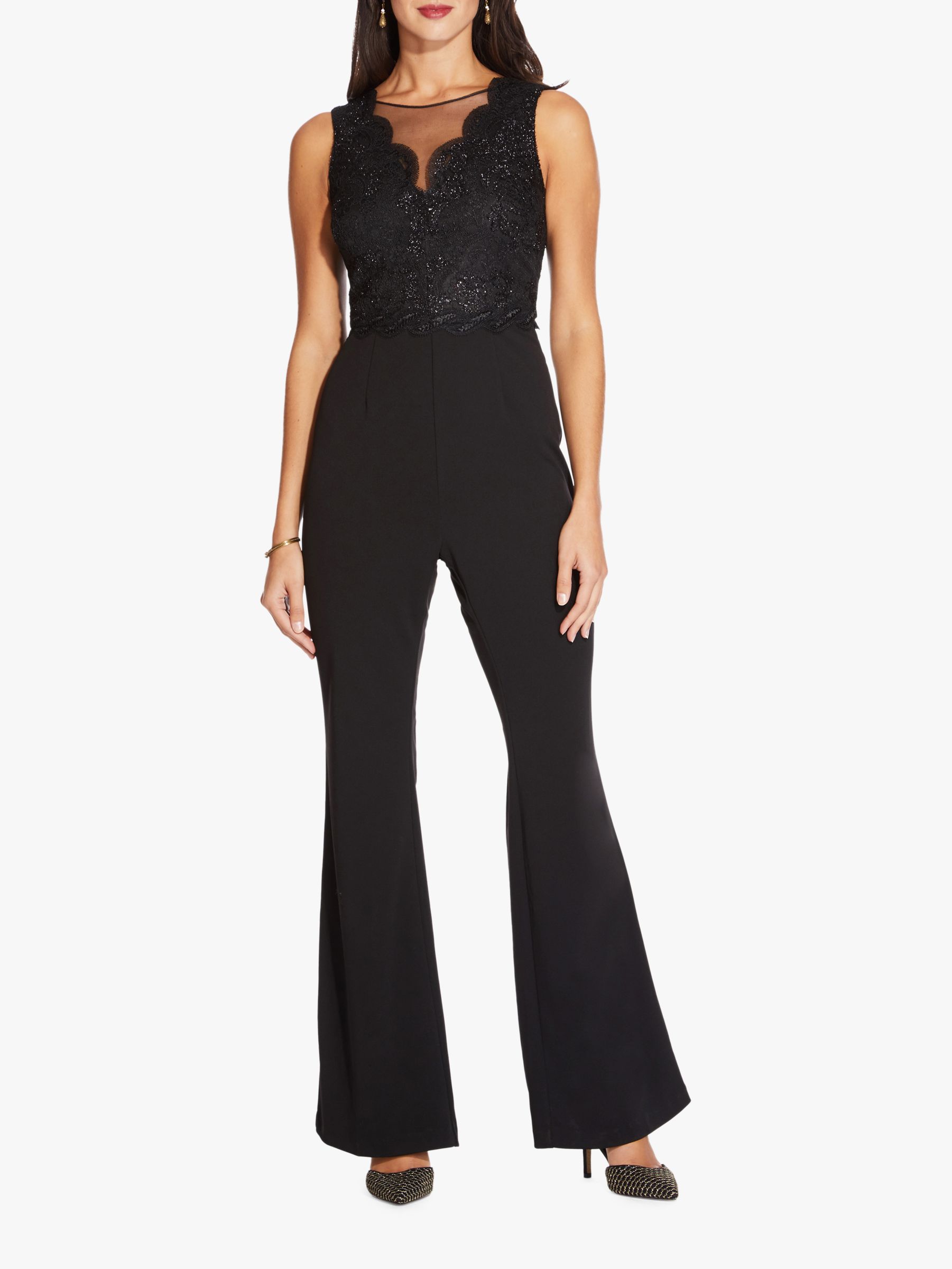 black shimmer jumpsuit