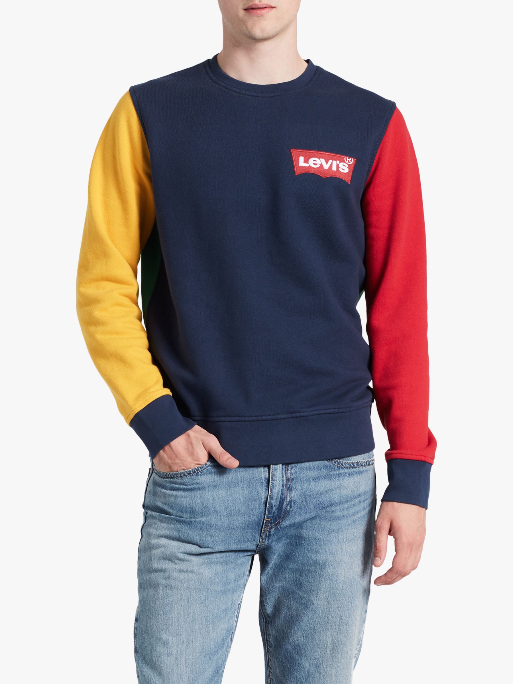levis hoodie color block 