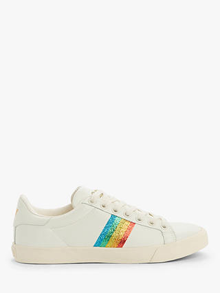 Gola Orchid Rainbow Low Top Trainers, Off White/Multi Glitter