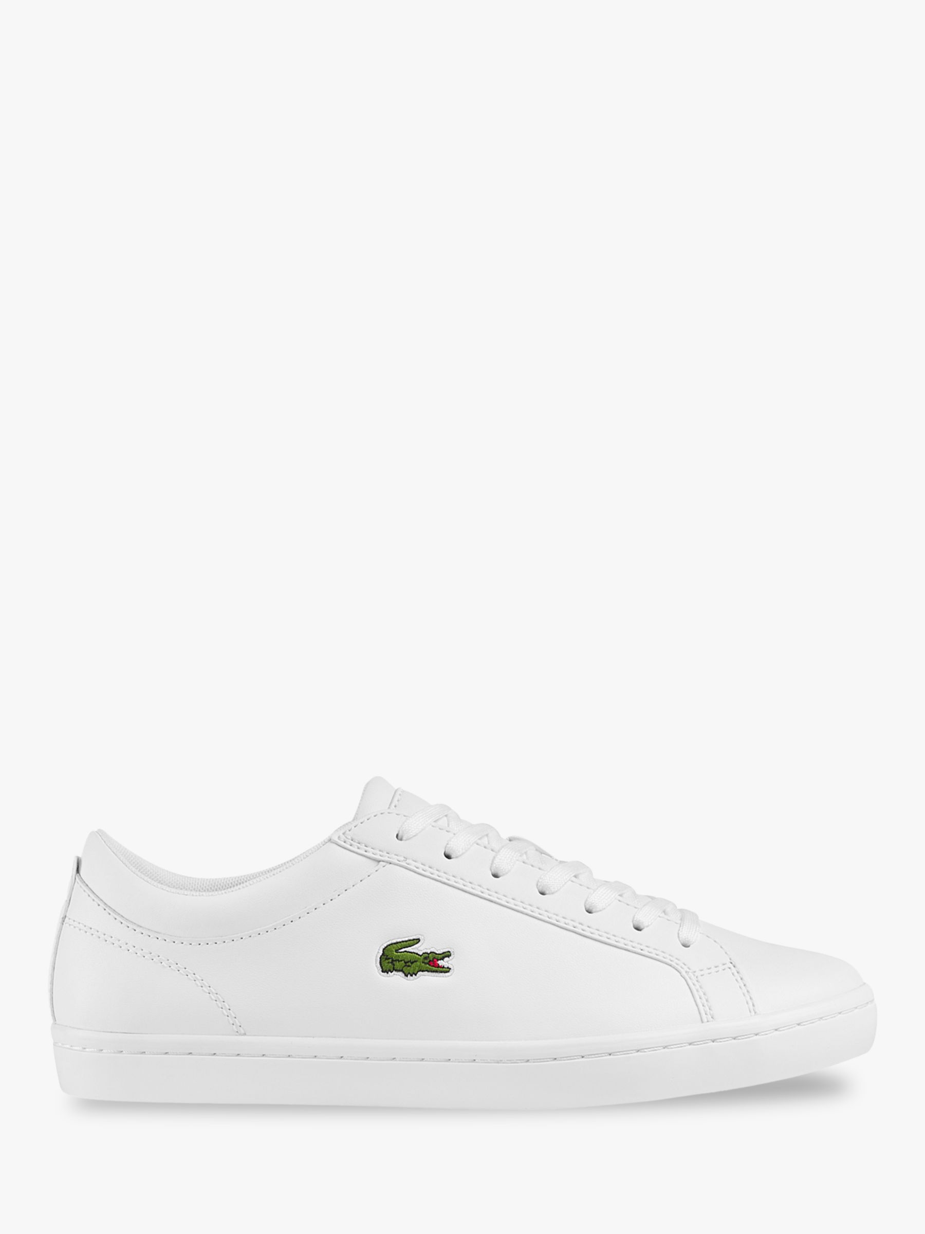 Lacoste Straightset Trainers, White at John Lewis & Partners