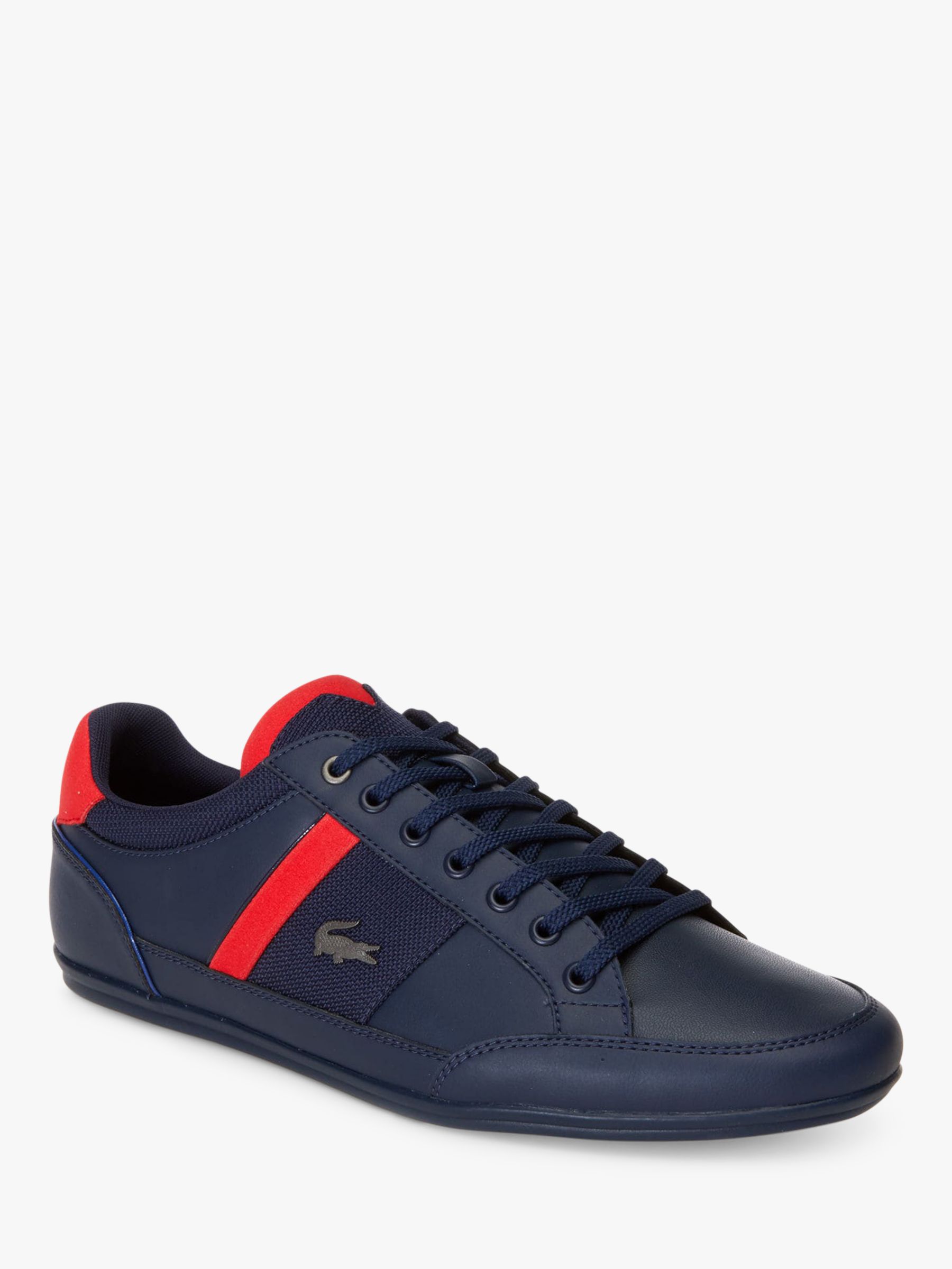 Lacoste Chaymon Trainers, Navy/Red at 