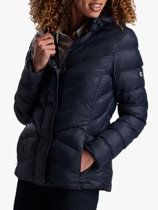 barbour skysail quilted hooded jacket