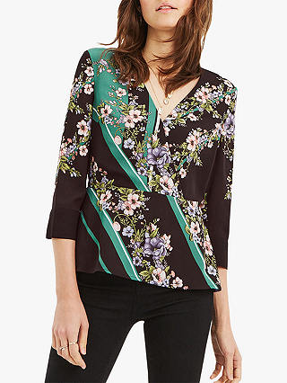 Oasis Scarf Placement Floral Top, Multi