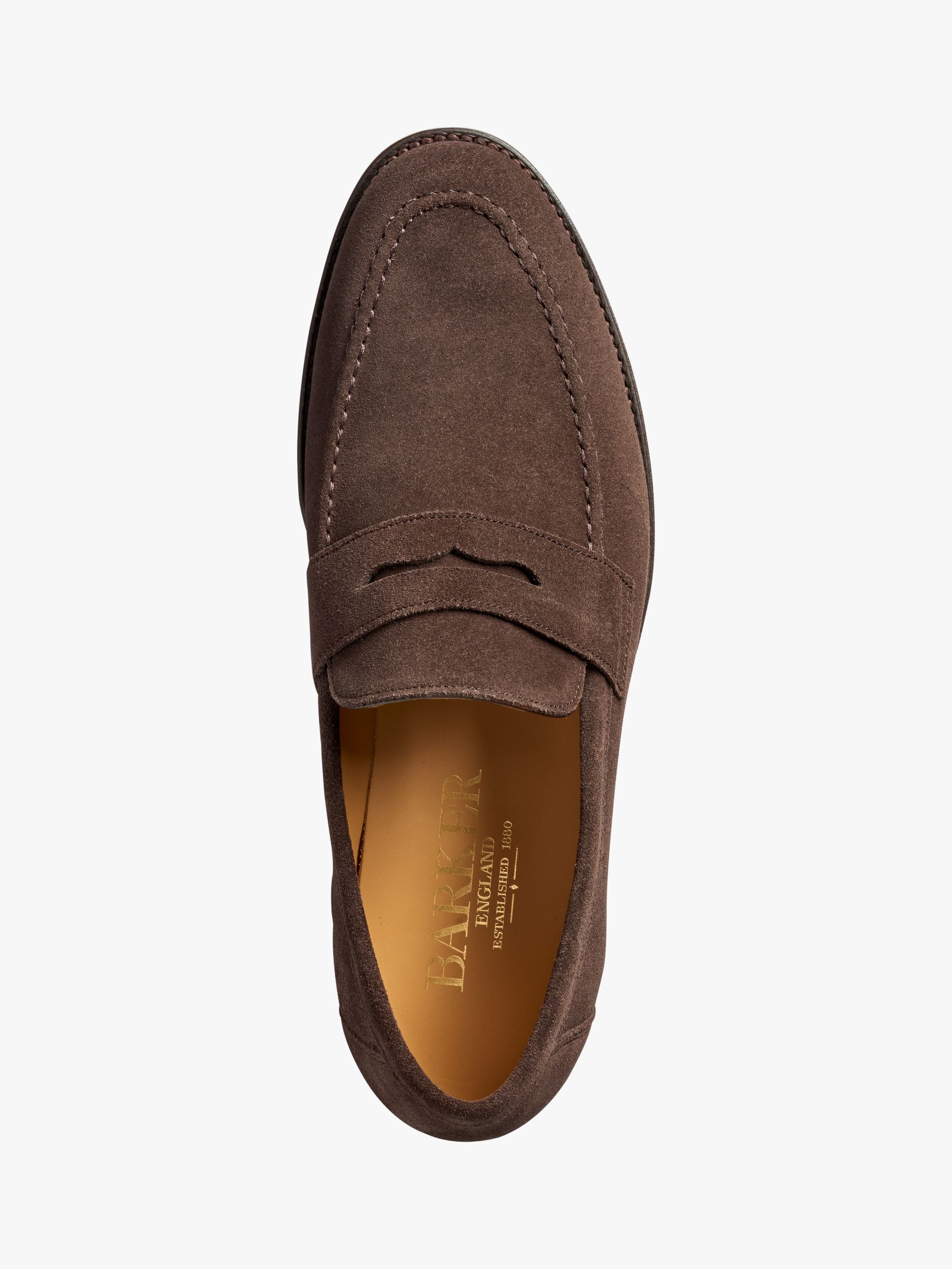 Barker Audley Suede Loafers | Chocolate 
