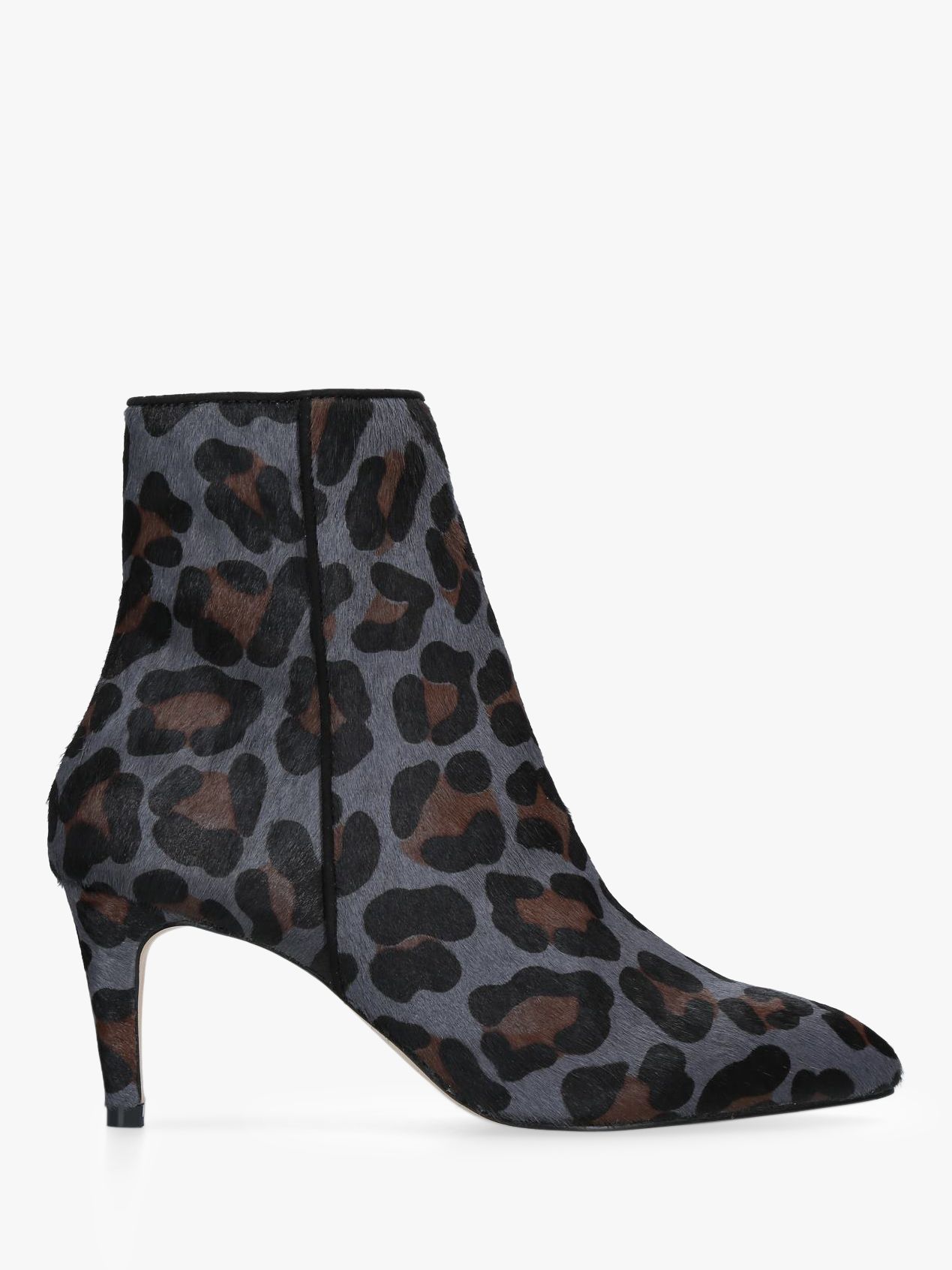 grey leopard print booties