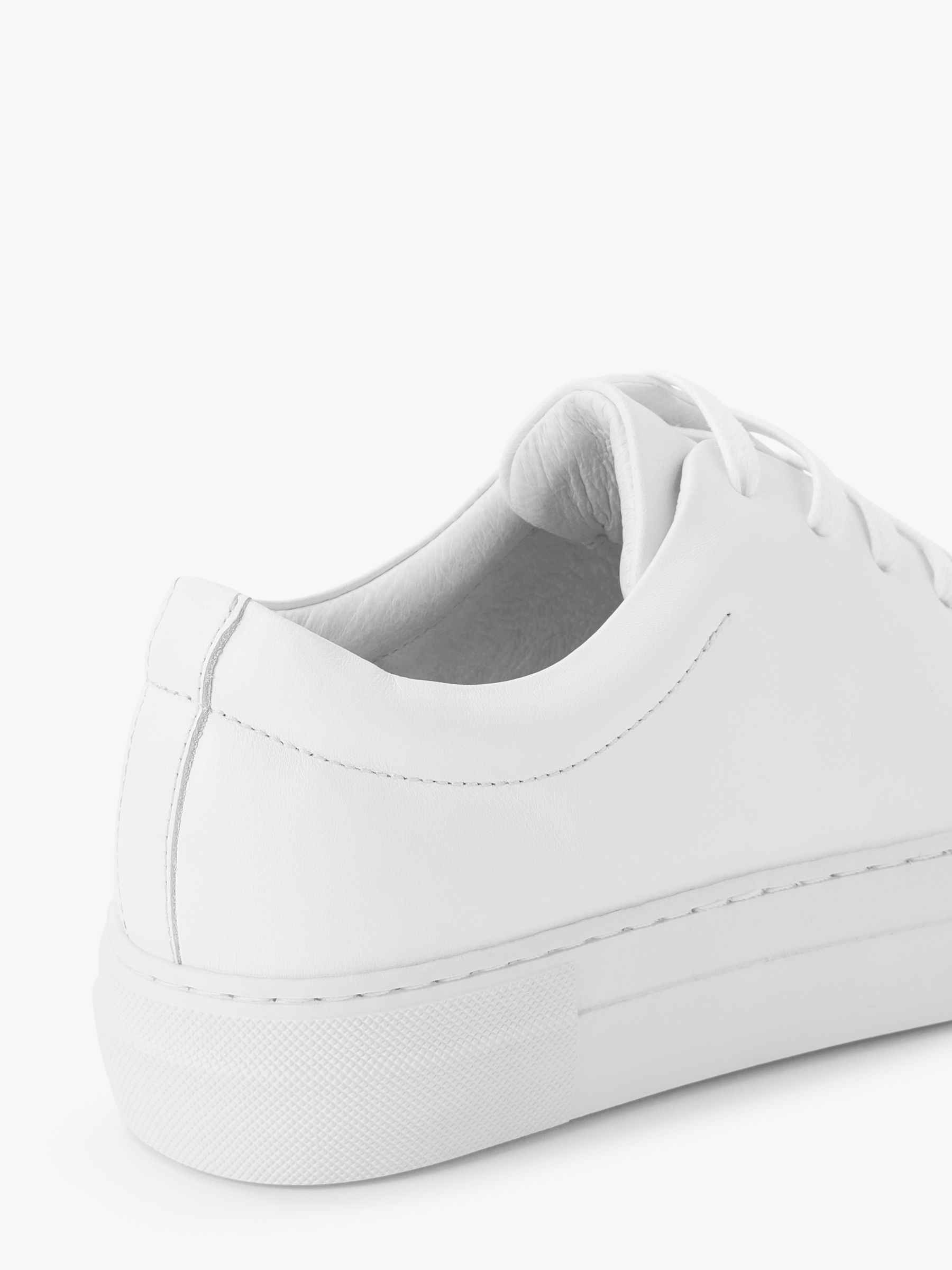 Kin Elspeth Lace Up Trainers, White Leather