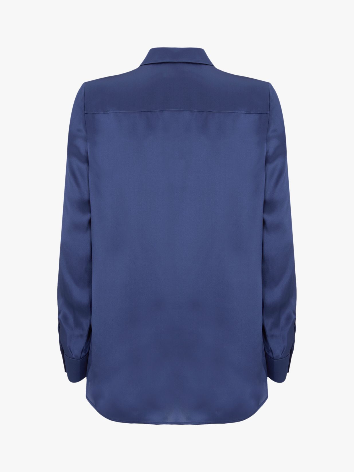 Mint Velvet Silk Shirt, Blue at John Lewis & Partners