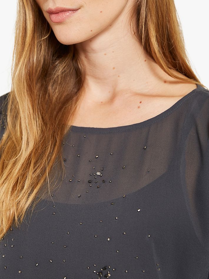 mint velvet charcoal embellished top