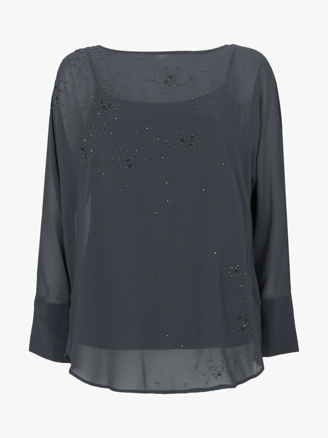 mint velvet charcoal embellished top