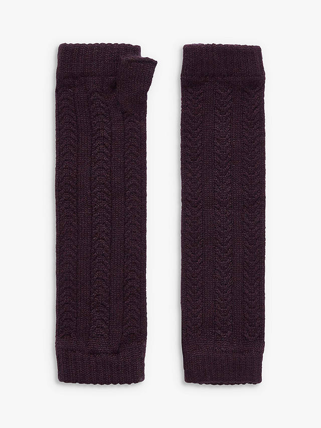 Brora Cable Knit Cashmere Wrist Warmers | Fig at John Lewis & Partners