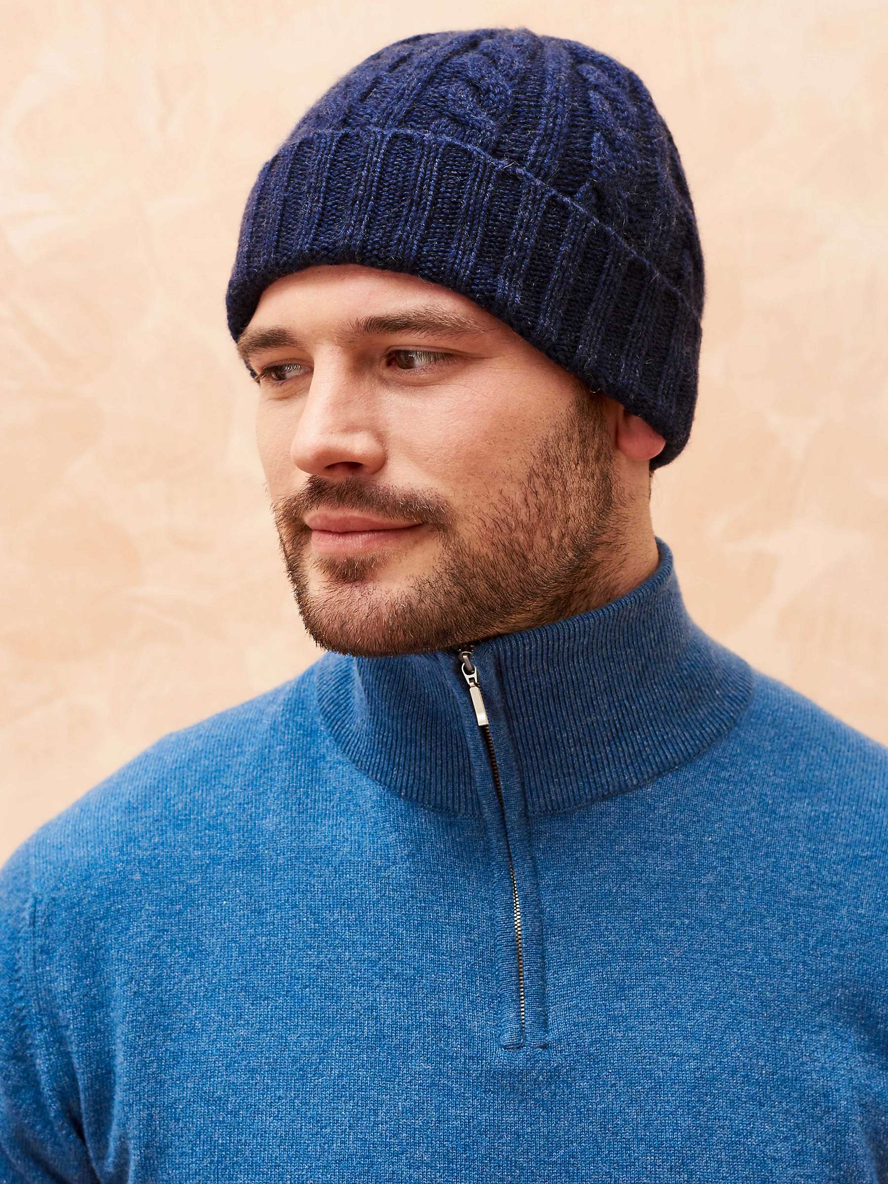 Buy Brora Cashmere Cable Knit Hat Online at johnlewis.com