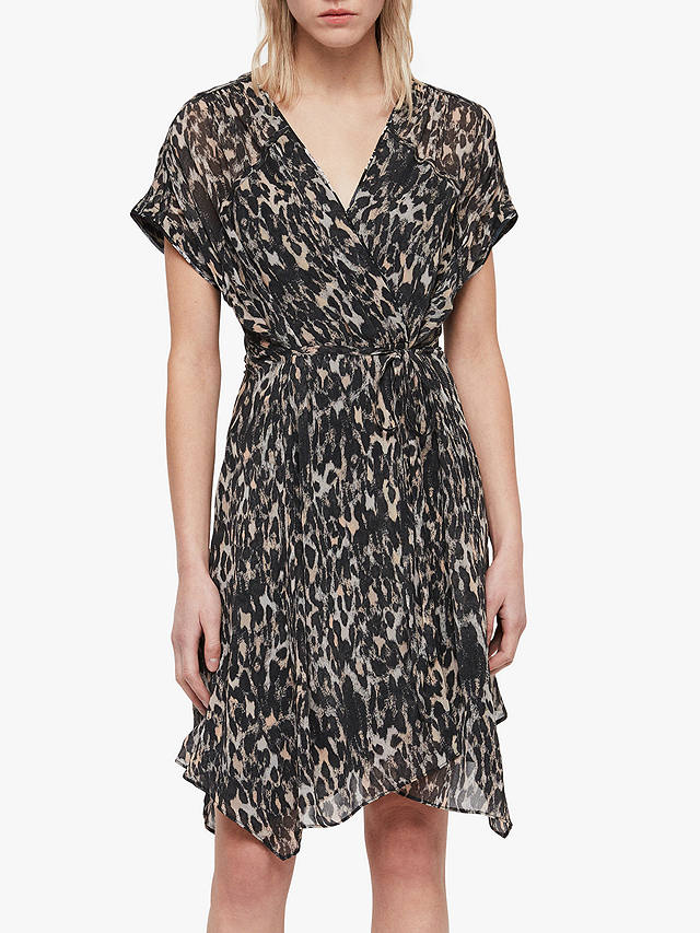 AllSaints Claria Leopard Print Dress ...