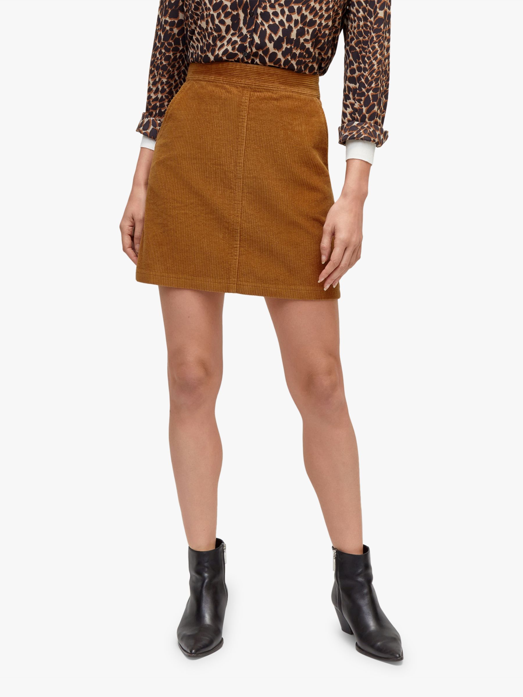 tan a line skirt