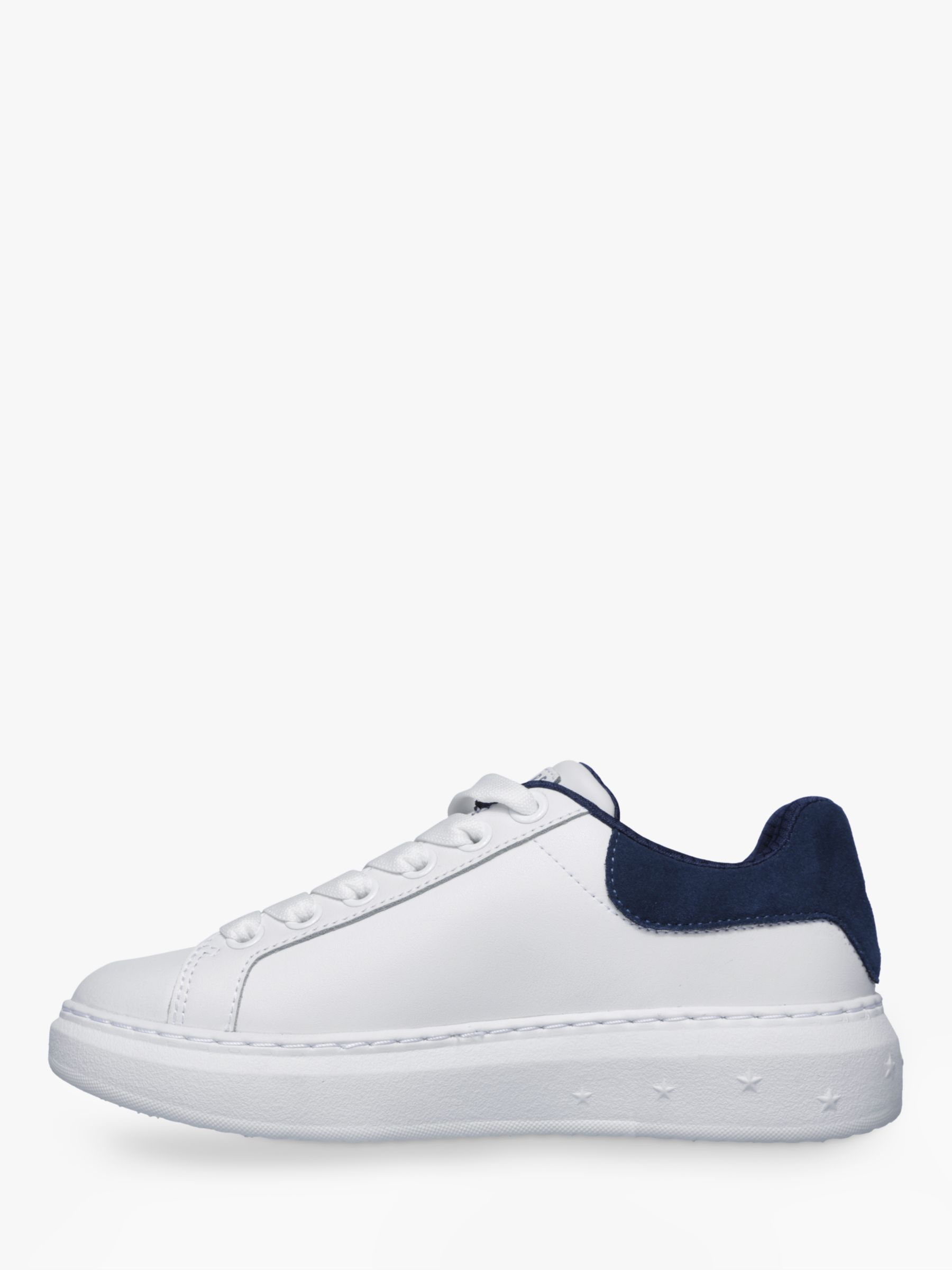 skechers leather lace up trainers