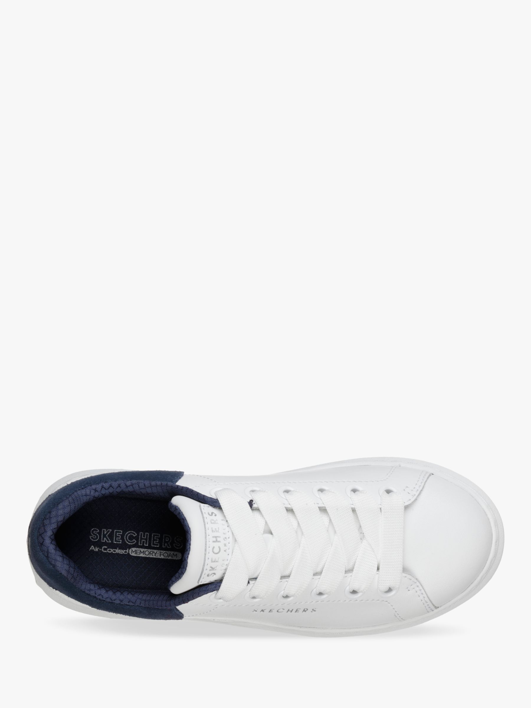 skechers leather lace up trainers