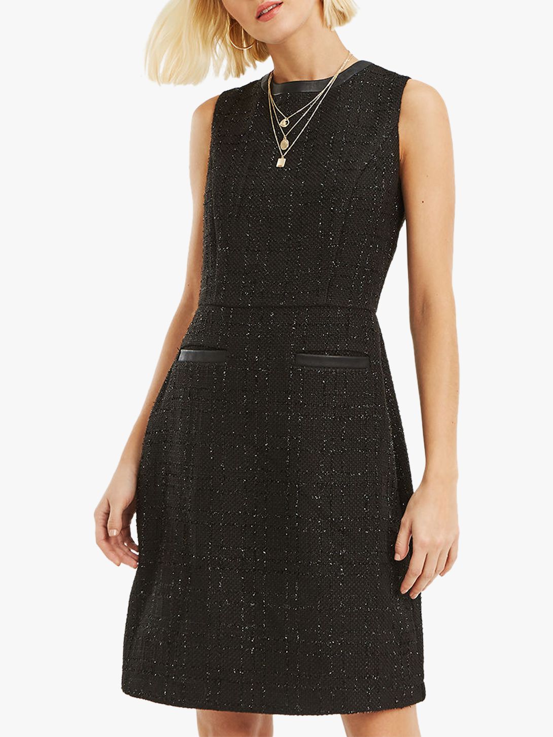 oasis sparkle tweed dress