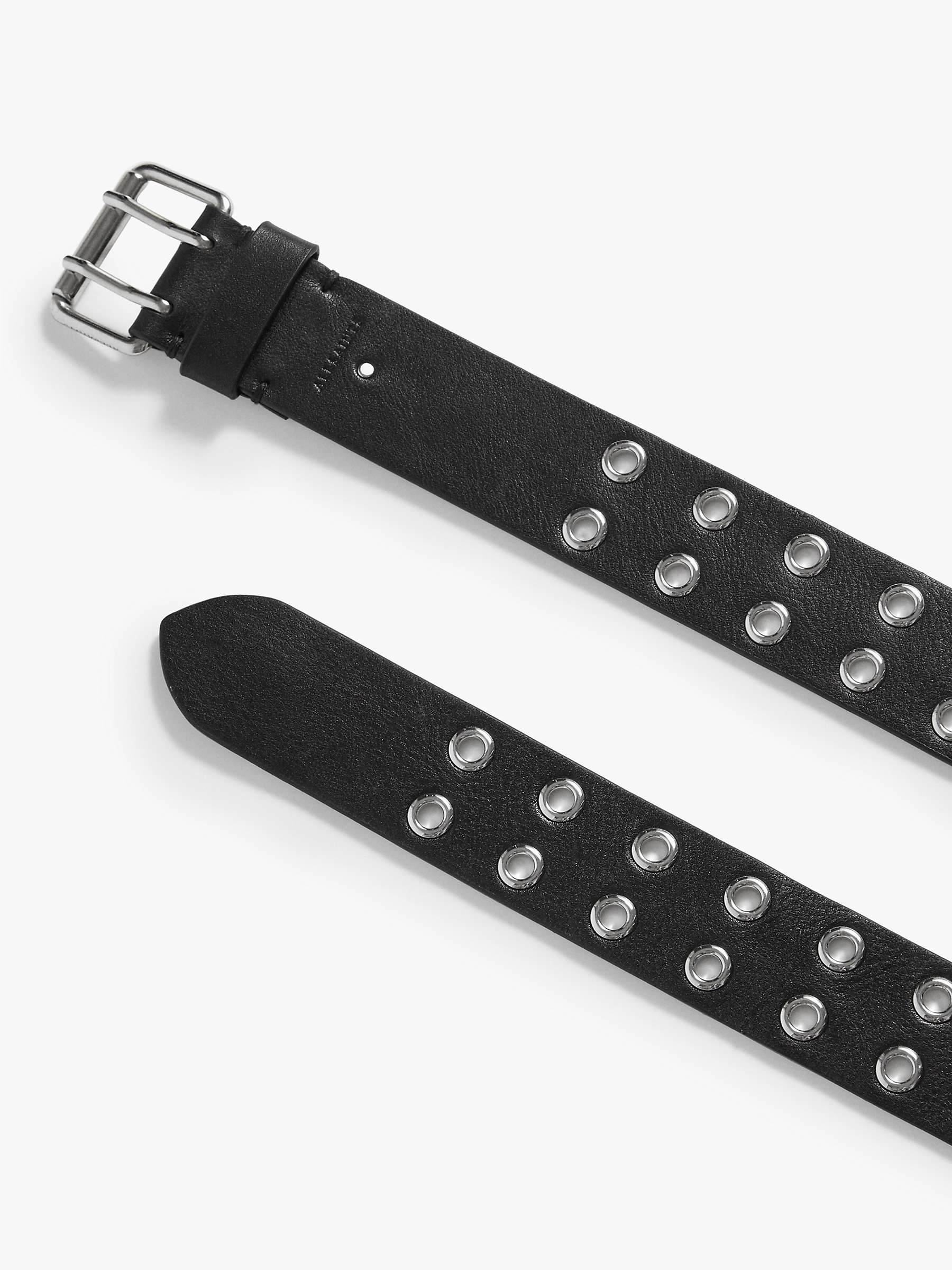 Buy AllSaints Iryna Eyelet Leather Belt Online at johnlewis.com