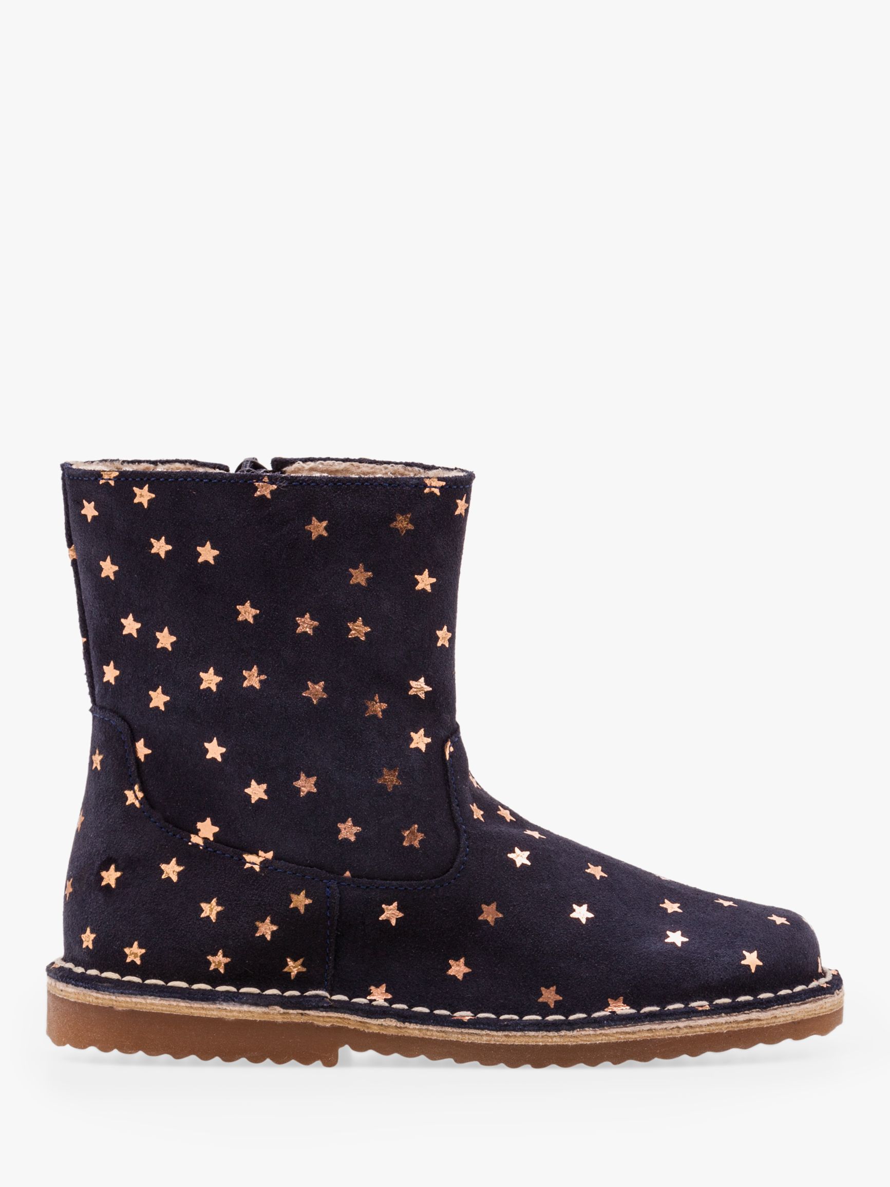 Leather Star Boots, Navy at John Lewis 